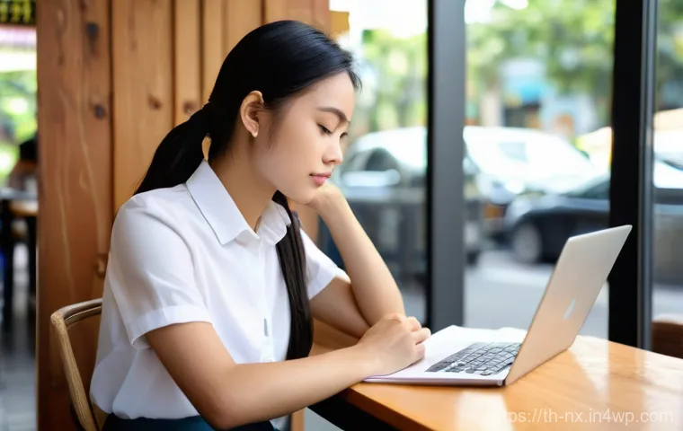 비판적 사고력과 글로벌 문제 해결 - **Prompt:** "A focused young Thai woman, approximately 22 years old, sits comfortably at a minimalis...