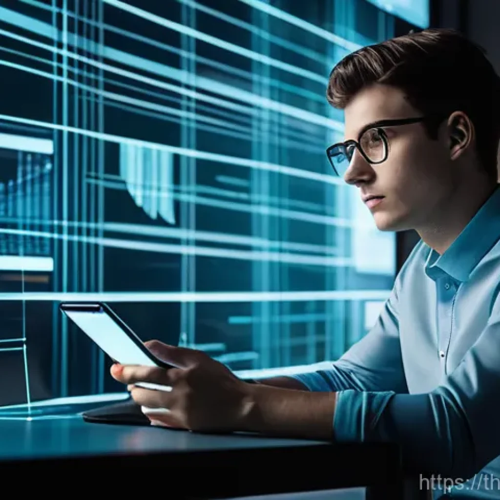 비판적 사고력 개발을 위한 실천 계획 - **Prompt 1: The Analytical Thinker in a Digital World**
A realistic, cinematic photograph of a f...