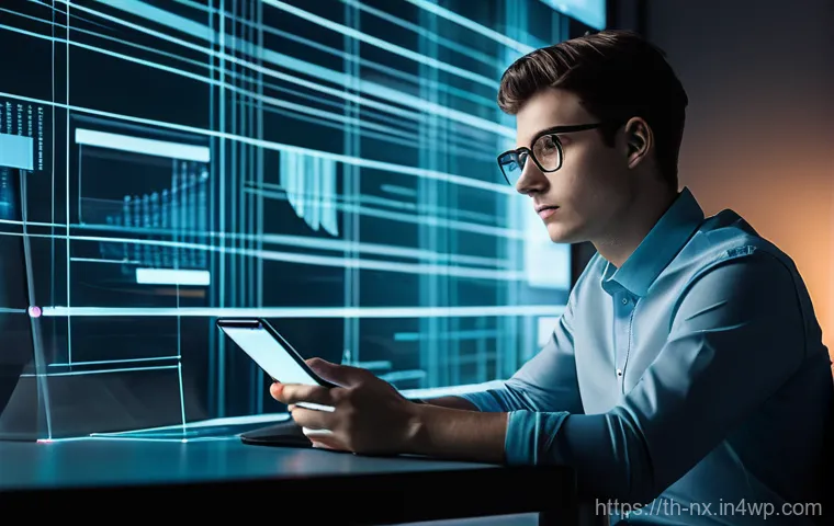 비판적 사고력 개발을 위한 실천 계획 - **Prompt 1: The Analytical Thinker in a Digital World**
    A realistic, cinematic photograph of a f...